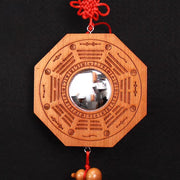 Peach Wood Eight Trigrams Mirror - Nine Palaces Taiji Yin-Yang Mirror