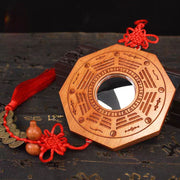 Peach Wood Eight Trigrams Mirror - Nine Palaces Taiji Yin-Yang Mirror