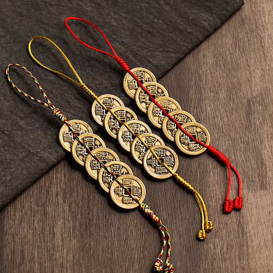 Pendant with five emperors' coins  Five kinds of beautiful wishes My Store
