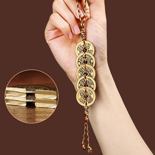 Pendant with five emperors' coins  Five kinds of beautiful wishes My Store