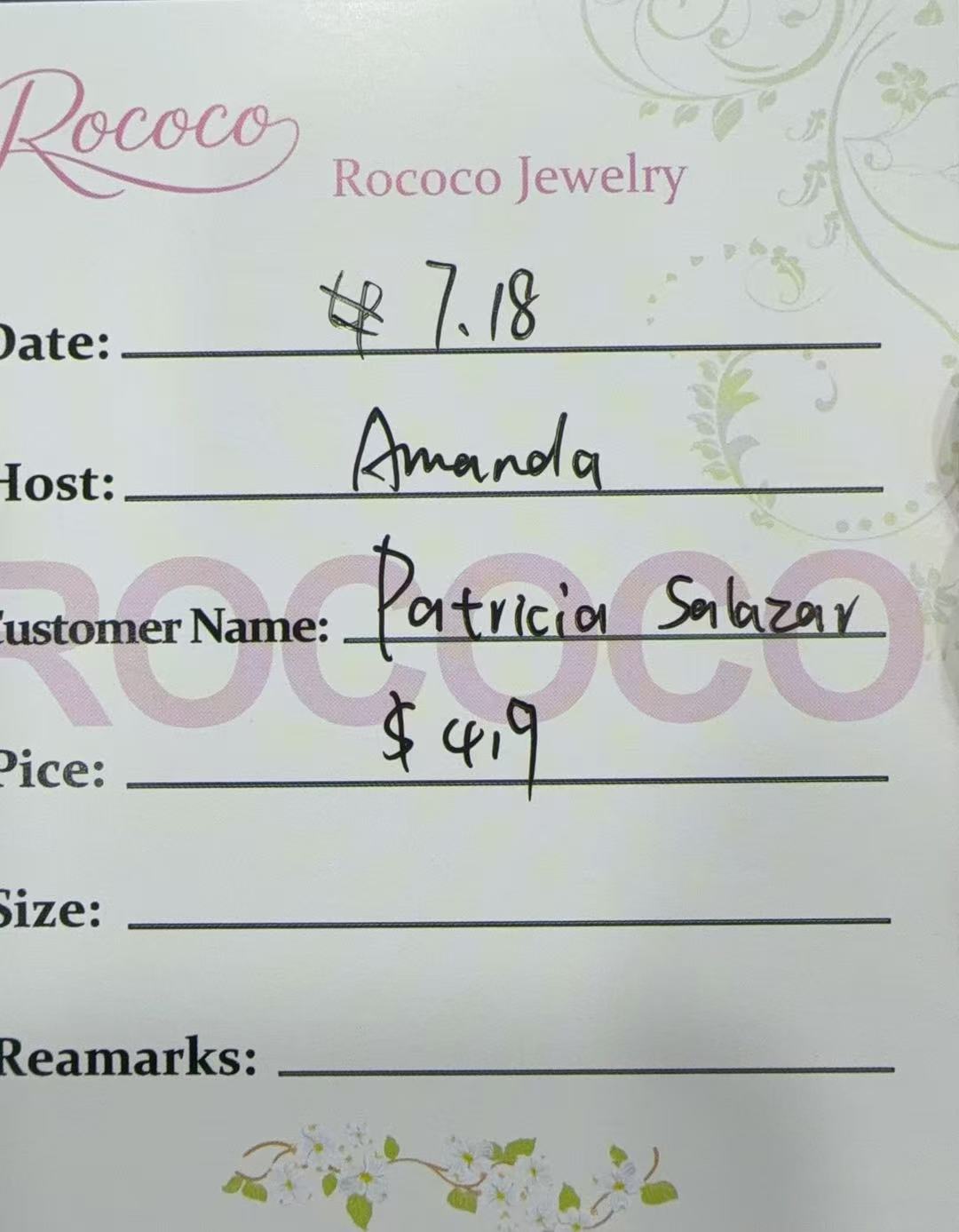 Patricia Salazar Special Link from Rococo Jewelry