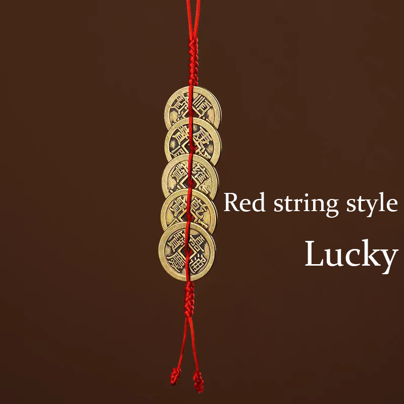 Pendant with five emperors' coins  Five kinds of beautiful wishes My Store