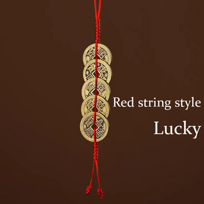 Pendant with five emperors' coins  Five kinds of beautiful wishes My Store