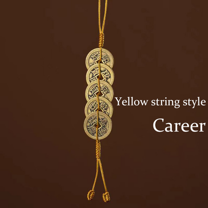 Pendant with five emperors' coins  Five kinds of beautiful wishes My Store