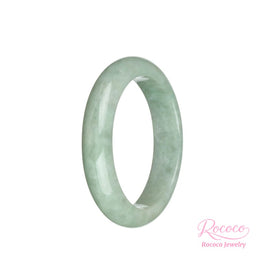 Real Grade A Pale Green Jadeite Jade Bangle Bracelet