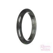 Grade A Black Pattern Jadeite Jade Bangle
