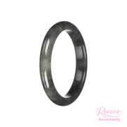Grade A Black Pattern Jadeite Jade Bangle