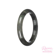 Grade A Black Pattern Jadeite Jade Bangle