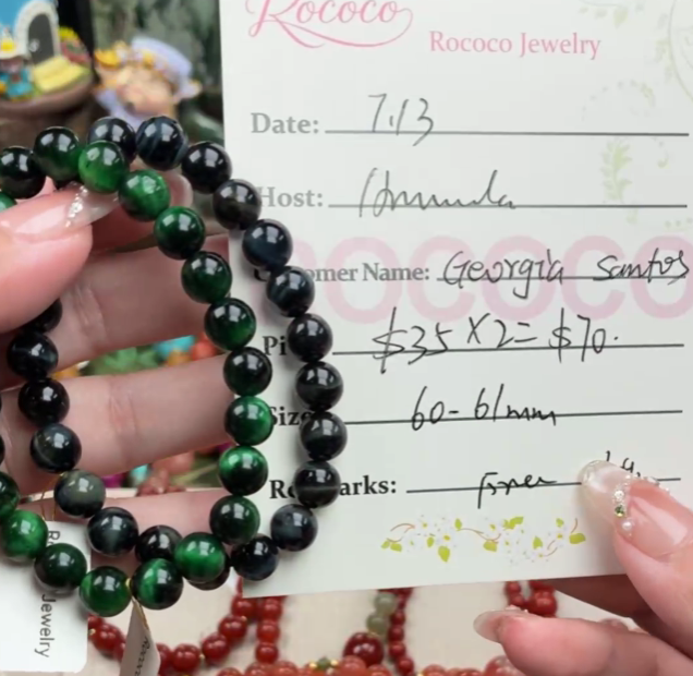 Georgia Santos Special Link from Rococo Jewelry