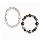 Angel White and Devil Black bracelets shown together; each style sold separately