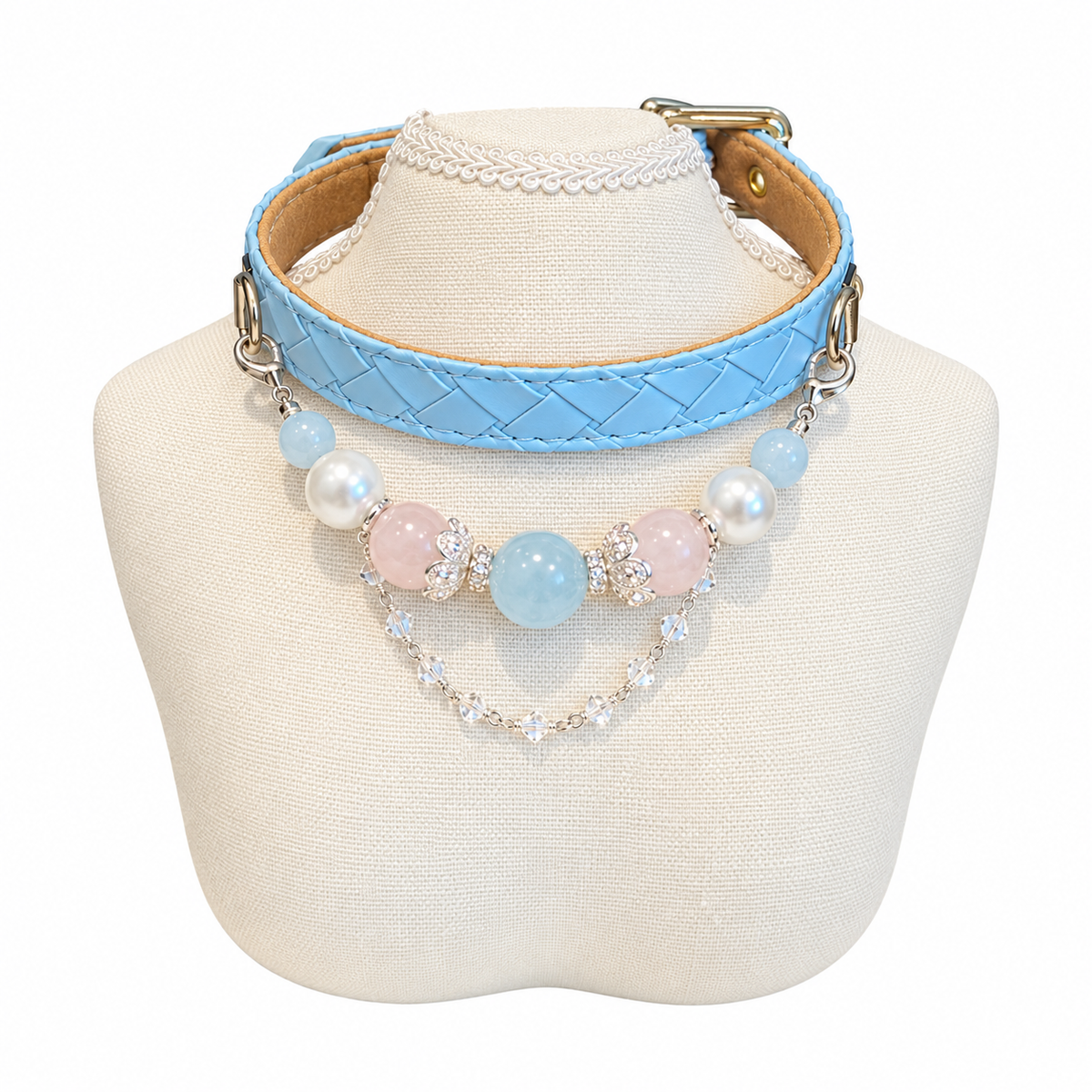 Aqua Blush Human & Pet Match — pet collar