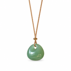Green Longevity Lock Pendant Necklace — alternate view