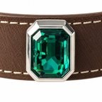 Autumn Prism Facet Beaded Pet Collar - central decorative accent detail