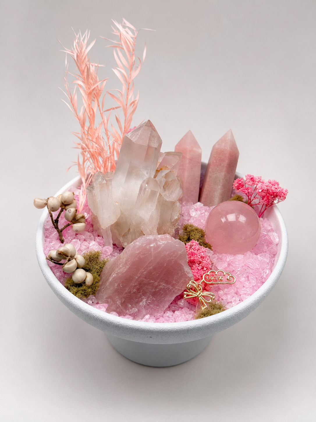 Blush Wishes Crystal Garden — original arrangement view