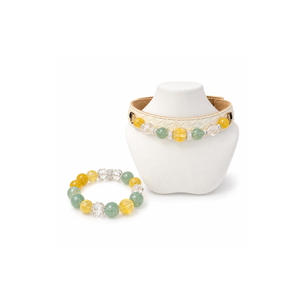 Citrus Meadow Human & Pet Match — matching bracelet and pet collar, sold separately