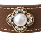 Coastal Dusk Charm Beaded Pet Collar - central decorative accent detail