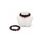 Matching Crimson Midnight human bracelet and pet collar, each sold separately