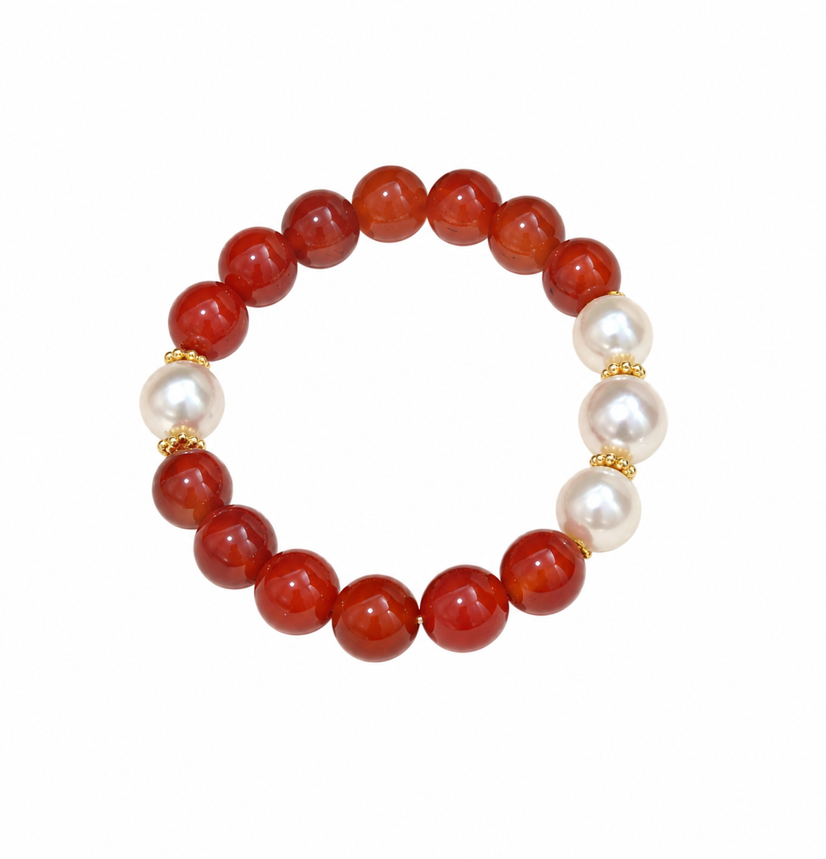 Crimson Pearl Human & Pet Match — human bracelet