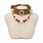 Crimson Pearl Human & Pet Match — pet collar