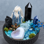 Deep Ocean Sanctuary Crystal Garden — centerpiece and botanical detail