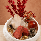 Ember Spirit Crystal Garden — centerpiece and botanical detail