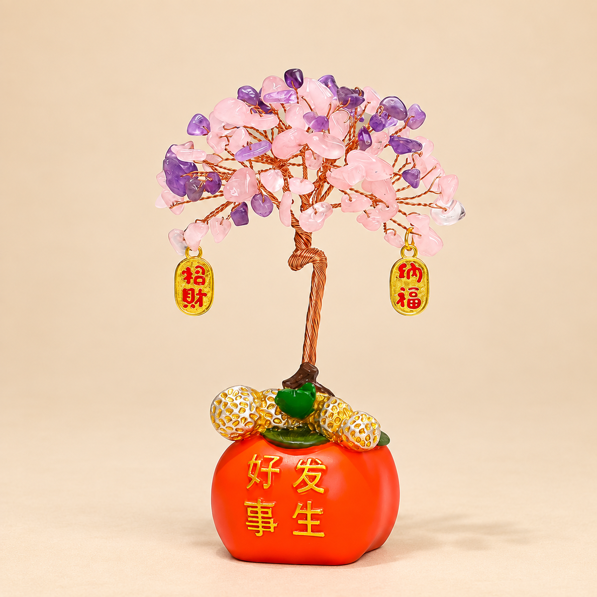 Crystal Fortune Tree — Rose Prosperity