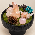 Gentle Light Crystal Garden — centerpiece and botanical detail