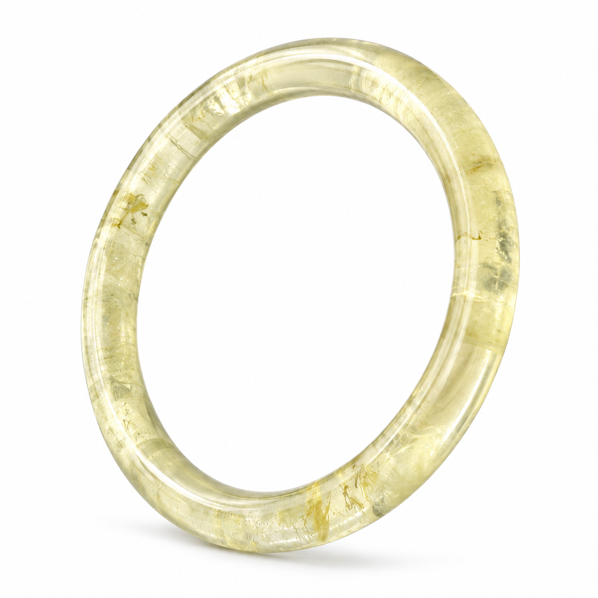 Pale Yellow Bangle — upright view