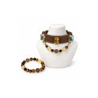 Golden Mocha Human & Pet Match — matching bracelet and pet collar, sold separately