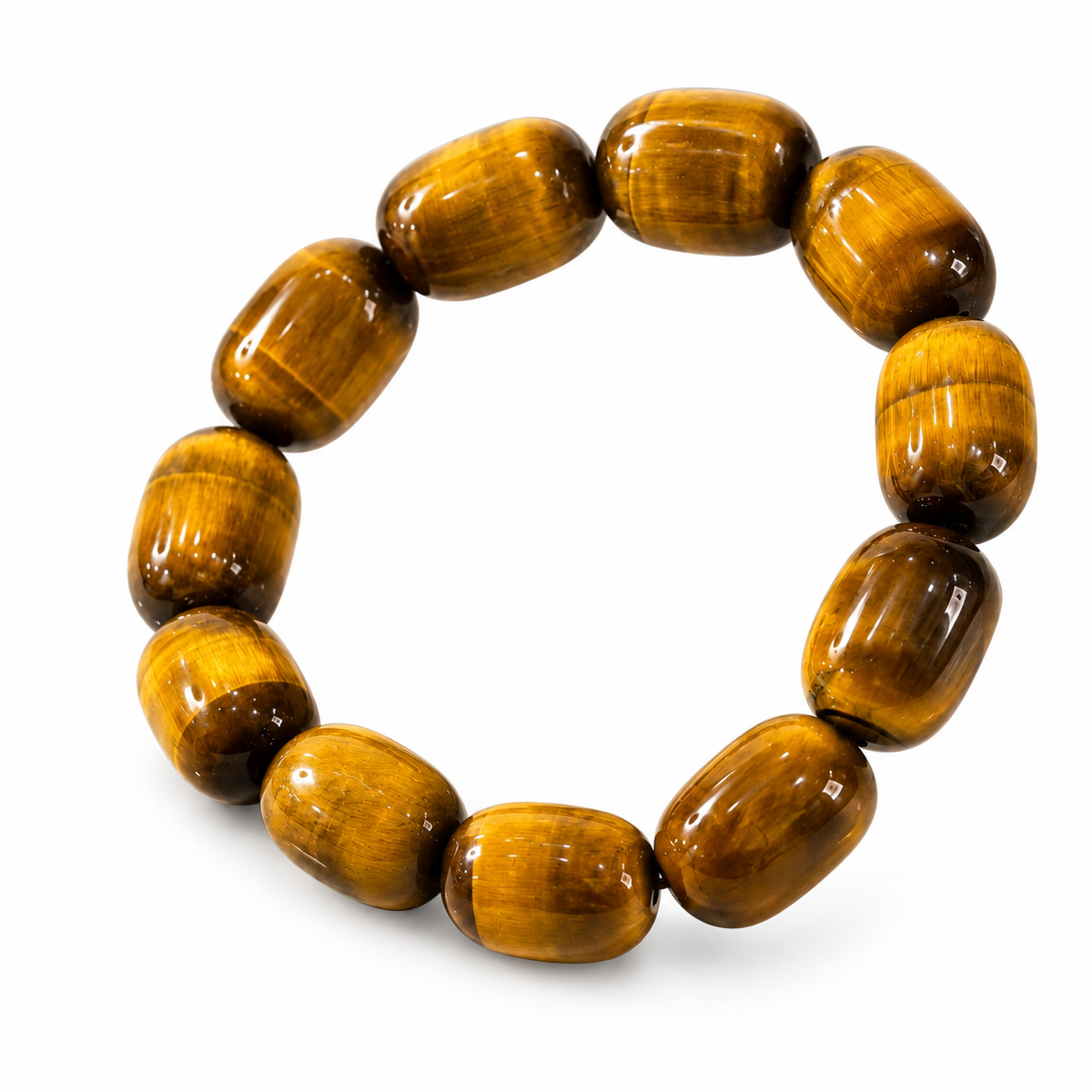 Golden Ridge Tiger’s Eye Barrel Bracelet — alternate view
