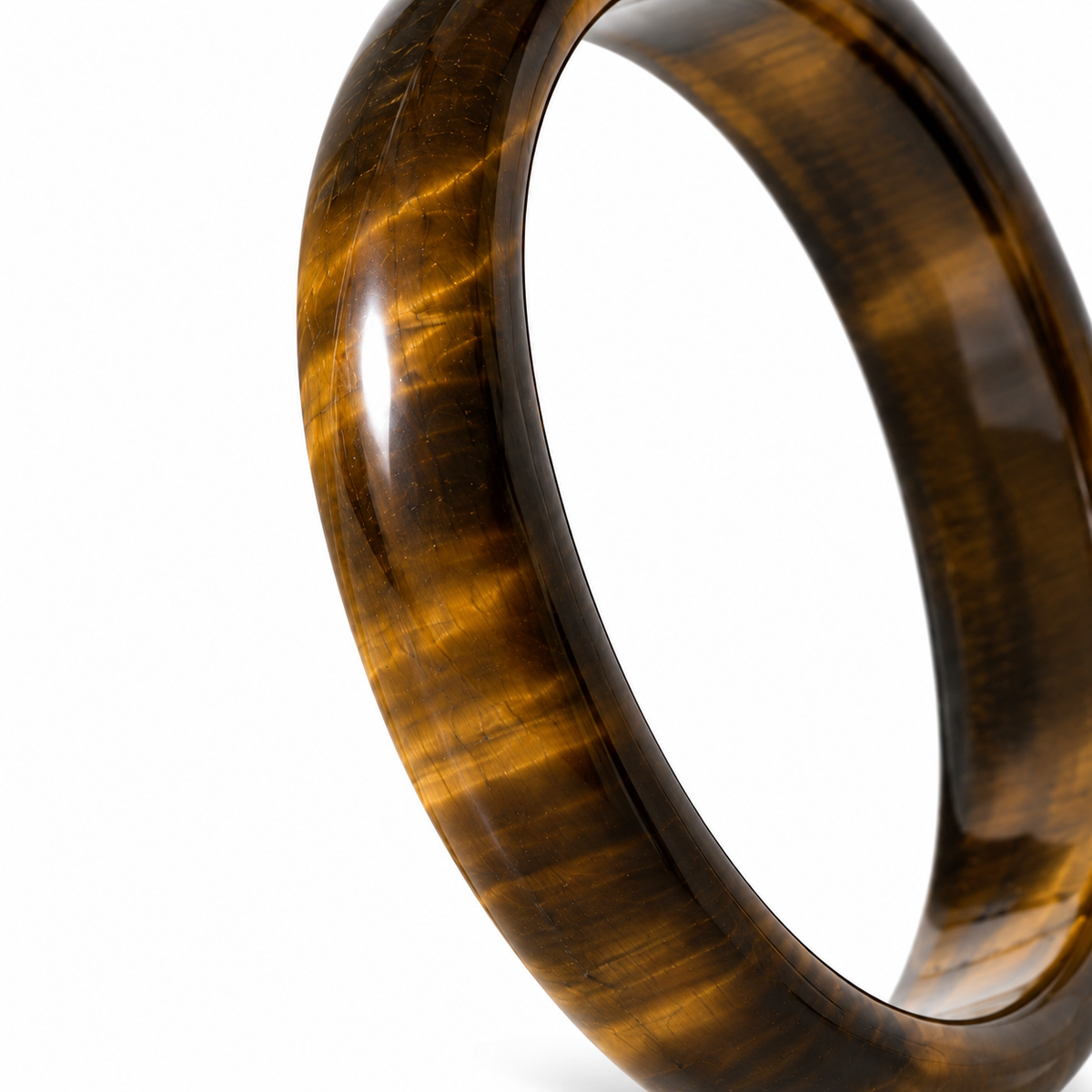 Golden Brown Bangle — edge detail