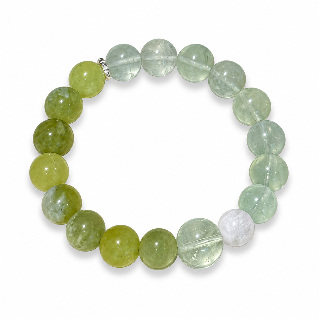 Green Snowfall Human & Pet Match — human bracelet