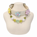 Green Snowfall Human & Pet Match — pet collar