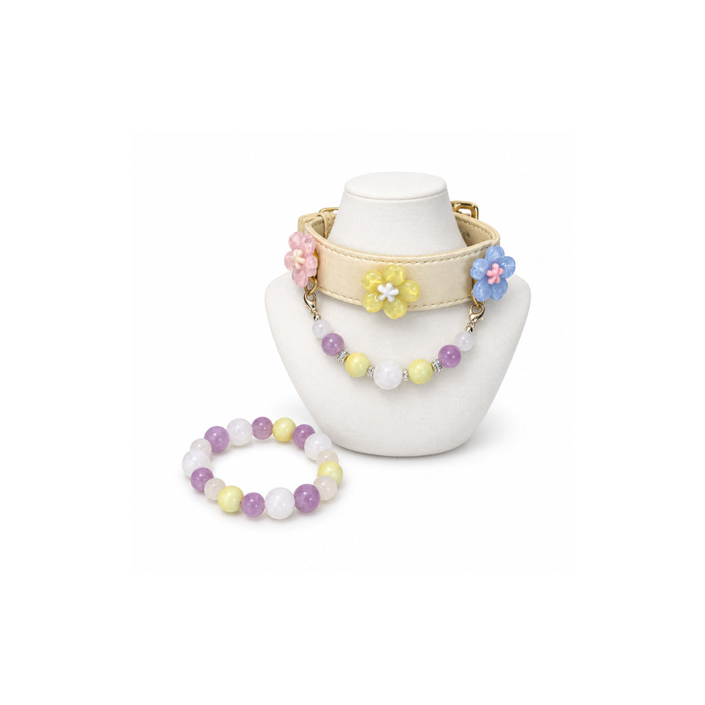 Lavender Lemon Human & Pet Match — matching bracelet and pet collar, sold separately