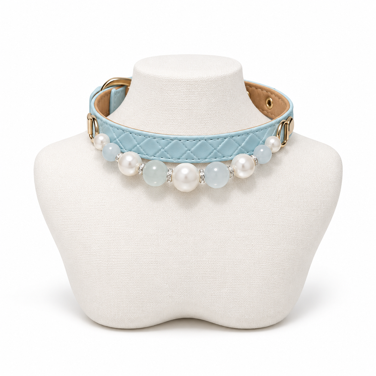 Moonlit Aqua Human & Pet Match — pet collar
