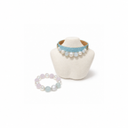 Moonlit Aqua Human & Pet Match — matching bracelet and pet collar, sold separately