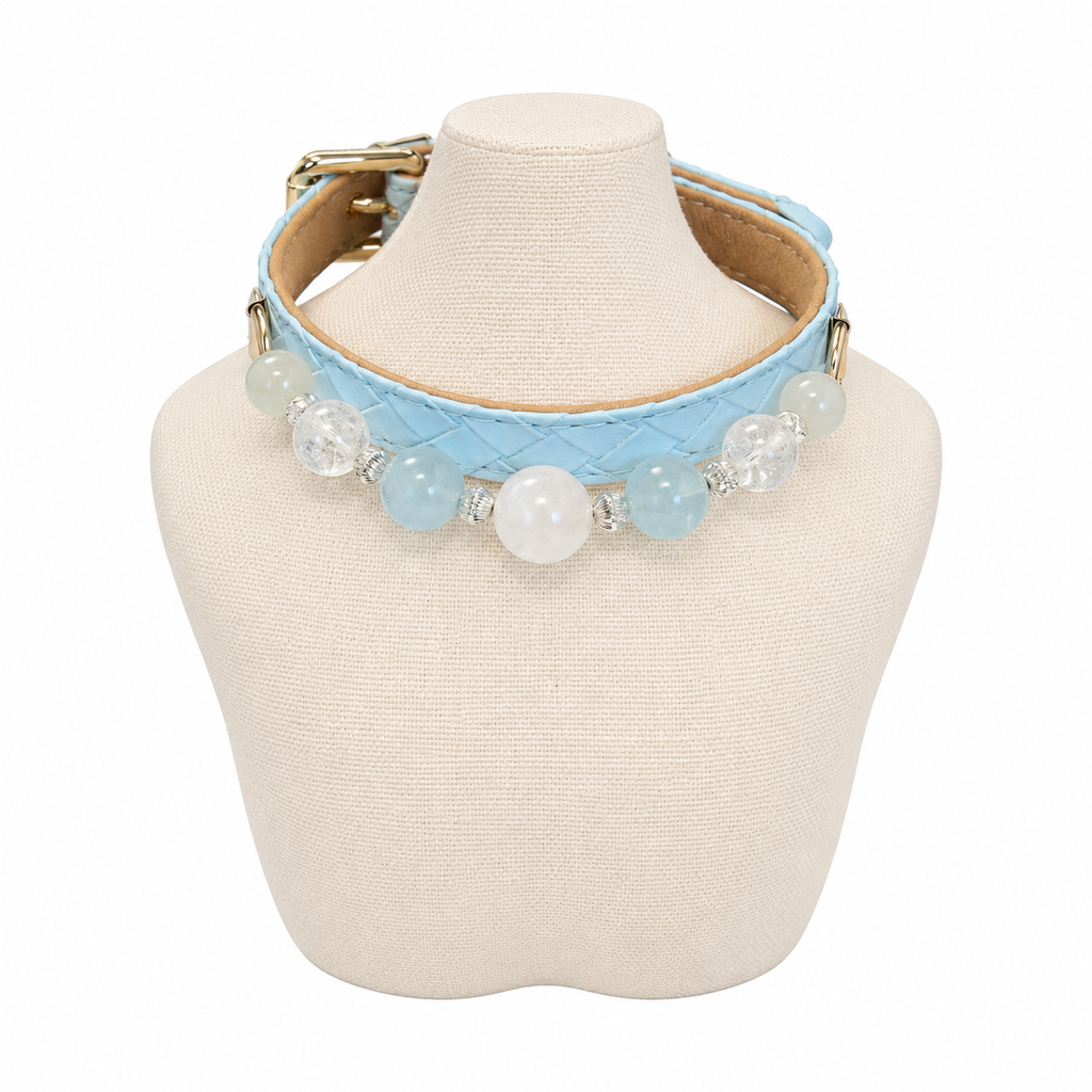 Moonlit Blue Human & Pet Match — pet collar