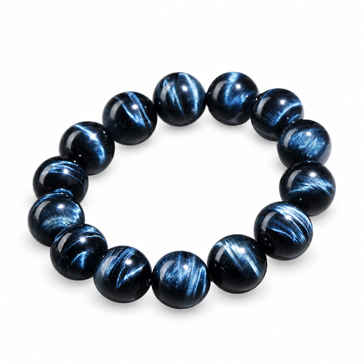 Midnight Blue Beaded Bracelet — alternate view