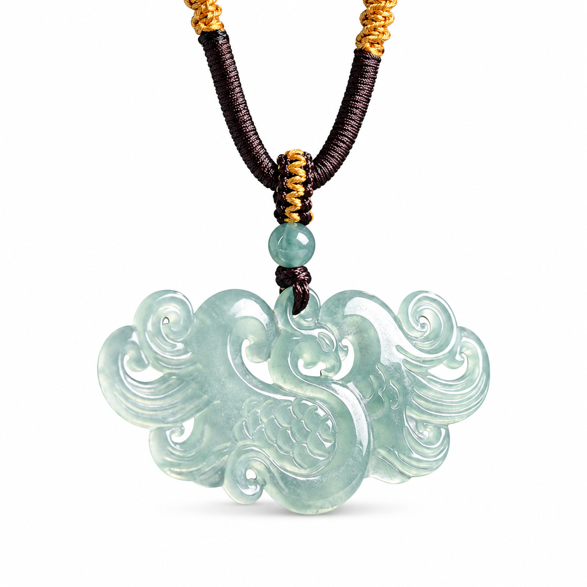 Pale Green Phoenix Pendant — alternate view