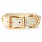 Ocean Blush Heart Beaded Pet Collar - back buckle view