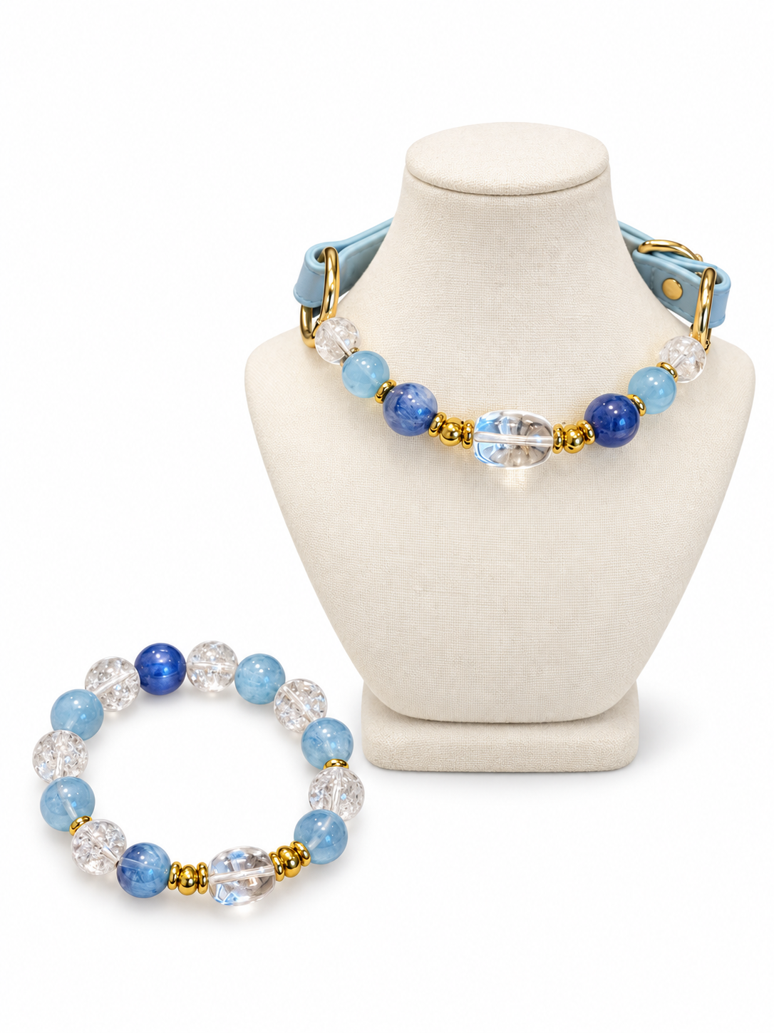 Ocean Clarity Human & Pet Match — matching bracelet and pet collar, sold separately