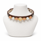 Peach Snow Human & Pet Match — pet collar