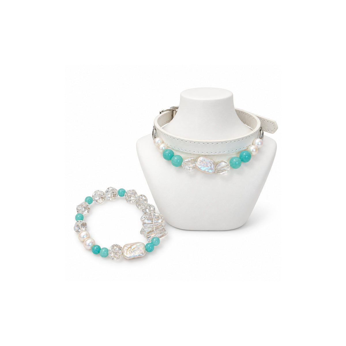 Pearl Coast Human & Pet Match — matching bracelet and pet collar, sold separately