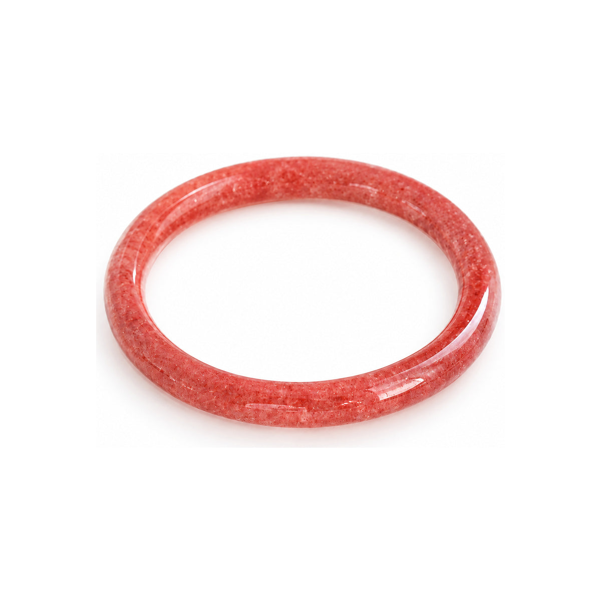 Rosy Pink Bangle — angled view