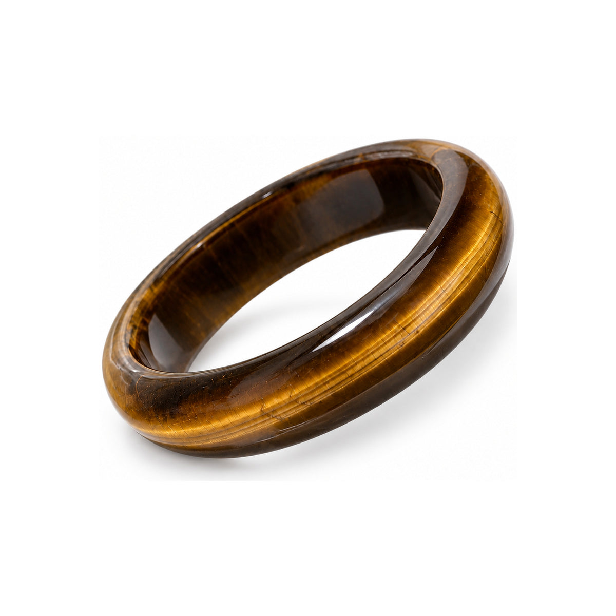 Golden Brown Bangle — angled view