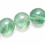 Willow Mist Green Beaded Bracelet — bead detail