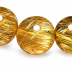 Golden Thread Beaded Bracelet — bead detail