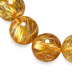 Golden Thread Beaded Bracelet — jewelry detail