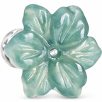 Blue Blossom Flower Stud Earrings — single earring detail