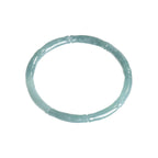 Teal Bamboo Detail Bangle — overhead view